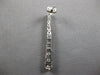 ESTATE LARGE 2CT DIAMOND 14KT WHITE GOLD GRADUATING JOURNEY BAR HANGING EARRINGS