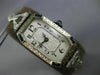 ANTIQUE 1.04CT OLD MINE DIAMOND & SAPPHIRE 14K WHITE GOLD FILIGREE OCTAGON WATCH