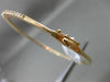 ESTATE .50CT DIAMOND 14KT ROSE GOLD 3D 2mm CLASSIC SHARE PRONG BANGLE BRACELET