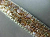ESTATE LARGE 22.84CT MULTI COLOR DIAMOND 18KT WHITE & ROSE GOLD TENNIS BRACELET