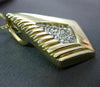 ESTATE LARGE .26CT DIAMOND 14KT WHITE & YELLOW GOLD TRIANGULAR FLOATING PENDANT