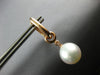 1.49CT DIAMOND & SOUTH SEA PEARL 18K ROSE GOLD 3D ETOILE HUGGIE HANGING EARRINGS