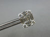 LARGE 2.25CT DIAMOND 18KT WHITE GOLD 3D ROUND & BAGUETTE SQUARE STUD EARRINGS