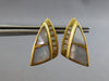 LARGE .25CT DIAMOND & AAA MOTHER OF PEARL 14KT YELLOW GOLD FUN CLIP ON EARRINGS