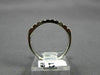 ESTATE .36CT DIAMOND 14KT WHITE GOLD 9 STONE SEMI BEZEL ANNIVERSARY RING #5456