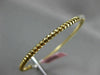 ESTATE .22CT DIAMOND 14K WHITE & YELLOW GOLD 3D PAVE ROPE DESIGN BANGLE BRACELET