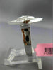 ESTATE LARGE .68CT ROUND PRINCESS DIAMOND 18K WHITE GOLD 3D SQUARE OPEN FUN RING