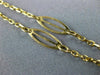 ESTATE 18KT YELLOW GOLD 3D CLASSIC HANDCRAFTED OVAL LINK CHAIN #24730