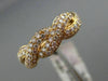 ESTATE LARGE .90CT PINK DIAMOND 18KT ROSE GOLD INFINITY KNOT SEMI ETERNITY RING