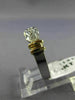 ESTATE .4CT DIAMOND 14K TWO TONE GOLD SEMI BEZEL WEDDING ANNIVERSARY RING #21318