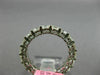 ESTATE 3.25CT ROUND CUT DIAMOND 18K WHITE GOLD ETERNITY WEDDING ANNIVERSARY RING