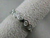 ESTATE 1.21CT DIAMOND 14KT WHITE GOLD ROUND BEZEL WEDDING ANNIVERSARY RING 18545