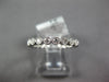 ESTATE .47CT DIAMOND 18KT WHITE GOLD 3D ROUND FILIGREE ETERNITY ANNIVERSARY RING