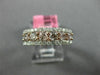 ESTATE 1.02CT WHITE & PINK DIAMOND 18KT WHITE & ROSE GOLD HALO ANNIVERSARY RING