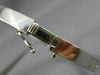 ESTATE 3.0CT PRINCESS CUT DIAMOND 14K WHITE GOLD 3D 3 ROW BANGLE BRACELET #21499