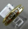 ESTATE 1.25CT DIAMOND 14KT YELLOW GOLD CHANNEL ETERNITY WEDDING ANNIVERSARY RING