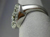 ESTATE LARGE .40CT DIAMOND 14KT WHITE GOLD 3D ETOILE PAVE CIRCLE SNOWFLAKE RING