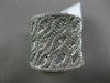 ESTATE EXTRA LARGE 2.18CT DIAMOND 14K WHITE GOLD 3D MULTI ROW OPEN FILIGREE RING