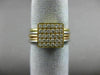 ESTATE .42CT DIAMOND 18KT WHITE YELLOW & ROSE GOLD 3D MULTI BAND PAVE FUN RING