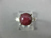 4.17CT DIAMOND & AAA STAR RUBY SAPPHIRE 14K WHITE GOLD 3D ENGAGEMENT RING #26564
