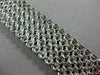 ESTATE WIDE & LONG 9.80CT ROUND DIAMOND 14K WHITE GOLD MULTI ROW TENNIS BRACELET
