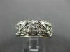 ESTATE WIDE 1.0CT DIAMOND PLATINUM 3D FILIGREE ETERNITY WEDDING ANNIVERSARY RING
