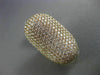 ESTATE MASSIVE 6.62CT DIAMOND 18KT ROSE GOLD 3D OVAL MULTI ROW PAVE FUN RING