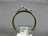 ESTATE .22CT DIAMOND 14KT WHITE & ROSE GOLD 3D DOUBLE BUTTERFLY FUN LOVE RING
