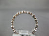 ESTATE .51CT DIAMOND 18KT ROSE GOLD 3D ROUND FILIGREE MILGRAIN ANNIVERSARY RING
