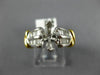 DIAMOND 18KT YELLOW GOLD & PLATINUM MARQUISE SEMI MOUNT ENGAGEMENT RING #21089