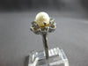 .80CT DIAMOND & AAA SOUTH SEA PEARL 14K WHITE GOLD OPEN FILIGREE FUN RING #27961