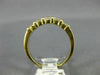 ESTATE .85CT DIAMOND 14KT YELLOW GOLD 5 STONE CHANNEL ANNIVERSARY RING #17425