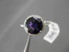 ESTATE 2.66CTW DIAMOND & AAA EXTRA FACET AMETHYST 14KT WHITE 3D FILIGREE RING