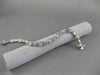 ANTIQUE 1CTW DIAMOND 14KT WHITE GOLD BEZEL ROPE FILIGREE BRACELET 6MM 7" #18775