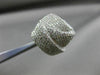 ESTATE LARGE 2.83CT DIAMOND 18KT WHITE GOLD 3D ZIG ZAG MICRO PAVE COCKTAIL RING