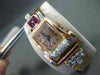 ANTIQUE 2.75CT DIAMOND & AAA RUBY 14KT WHITE & ROSE GOLD HAMILTON WATCH #22361