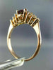 ESTATE 1.75CT DIAMOND & AAA RHODOLITE 14KT ROSE GOLD 3D OVAL ENGAGEMENT RING