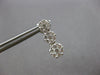 1.0CT DIAMOND 14KT WHITE GOLD 3D MULTI FLOWER JOURNEY SCREWBACK HANGING EARRINGS