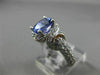 ESTATE WIDE 2.51CT DIAMOND & TANZANITE 18KT WHITE GOLD INFINITY ENGAGEMENT RING