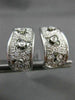 ESTATE WIDE .41CT DIAMOND 18KT WHITE GOLD 3D MULTI HEART ETOILE CLIP ON EARRINGS