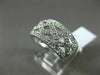 ESTATE WIDE .40CT DIAMOND 14K WHITE GOLD X INFINITY MULTI ROW ANNIVERSARY RING