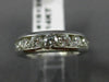 ESTATE WIDE 1.50CT DIAMOND 14K WHITE GOLD 9 STONE WEDDING ANNIVERSARY RING 15125