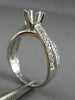 ESTATE .50CT DIAMOND 14K GOLD 3D INFINITY CRISS CROSS SEMI MOUNT ENGAGEMENT RING