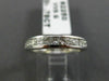 ESTATE .78CT DIAMOND 14KT WHITE GOLD 3D CLASSIC CHANNEL WEDDING RING BAND #1338