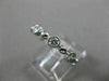 ESTATE .64CT DIAMOND 14KT WHITE GOLD 3D ETOILE ETERNITY WEDDING ANNIVERSARY RING