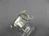 ESTATE WIDE .45CT DIAMOND 18KT WHITE GOLD 3D CLASSIC LOVE KNOT FUN RING