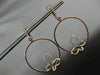 ESTATE LARGE .33CT DIAMOND 14K 2 TONE GOLD BUTTERFLY CIRCULAR LEVERBACK EARRINGS