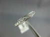 ESTATE .35CT DIAMOND 14KT WHITE GOLD ROUND HEART FILIGREE ANNIVERSARY RING #1208