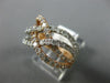 ESTATE WIDE 1.66CT DIAMOND 14KT 2 TONE GOLD 3D CRISS CROSS LOVE ANNIVERSARY RING