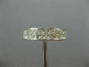 ESTATE 2.31CT PRINCESS DIAMOND 14K WHITE GOLD 3D 2 ROW ETERNITY ANNIVERSARY RING